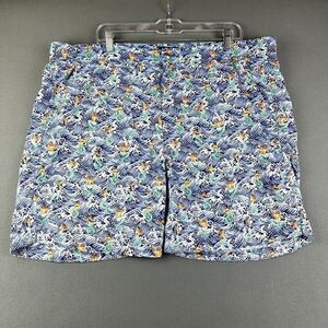 Peter Millar Swim Trunks Shorts Mens XL Lined Gemma Mermaid Allover Print FLAW*